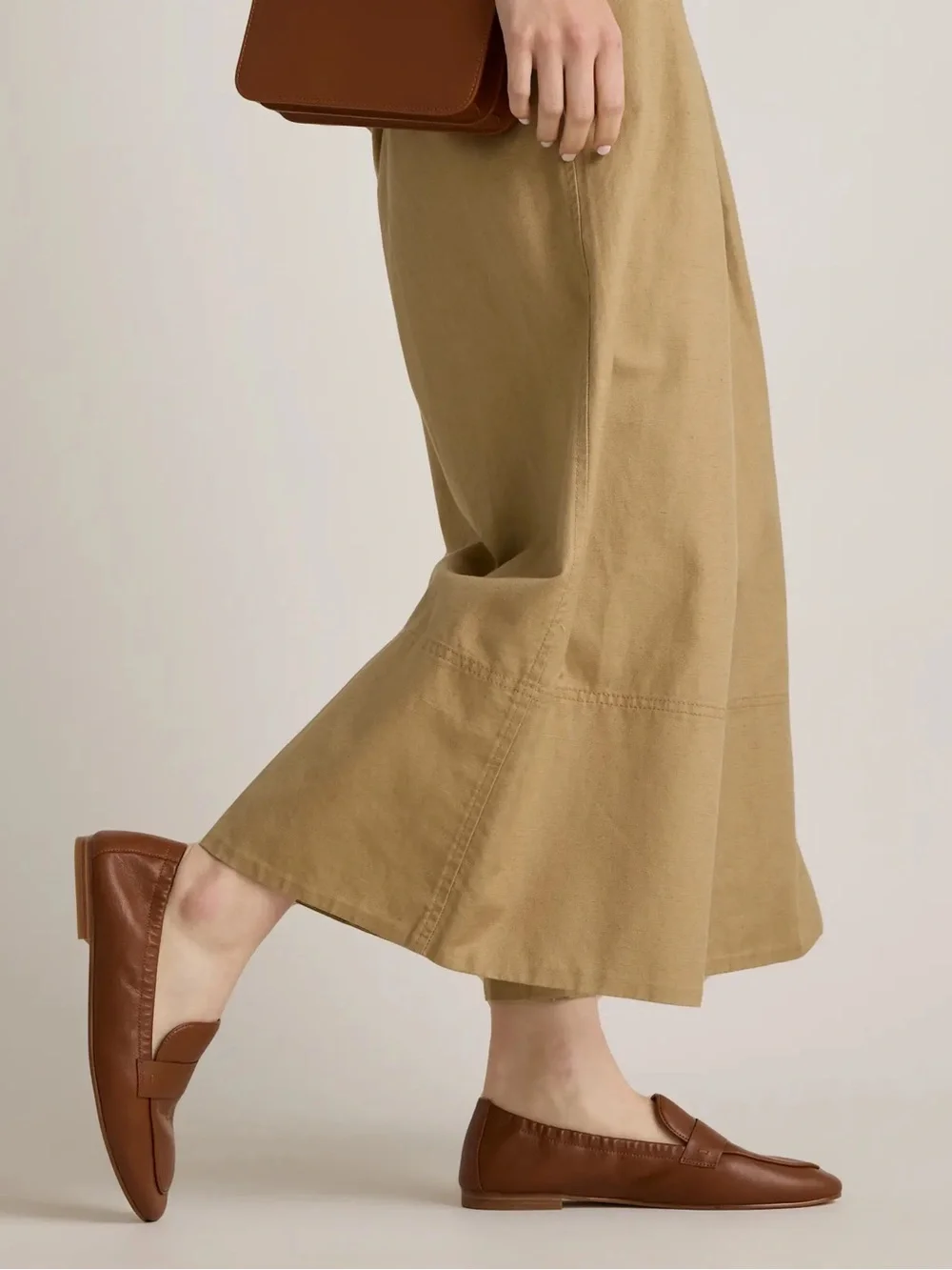 Quince || Italian Leather Soft Loafers in Cognac Flats Penny Classic 10